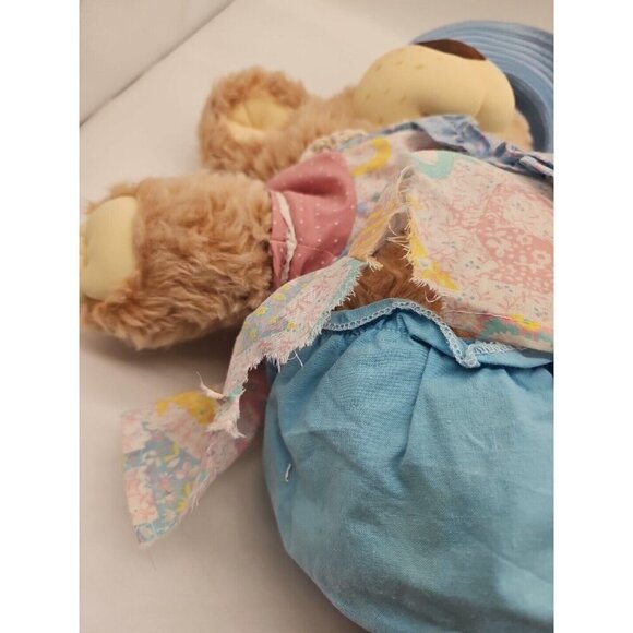 Vintage 1984 Furskins Teddy Bear Xavier Roberts  22" Stuffed Signed cabbage patc - Picture 9 of 11